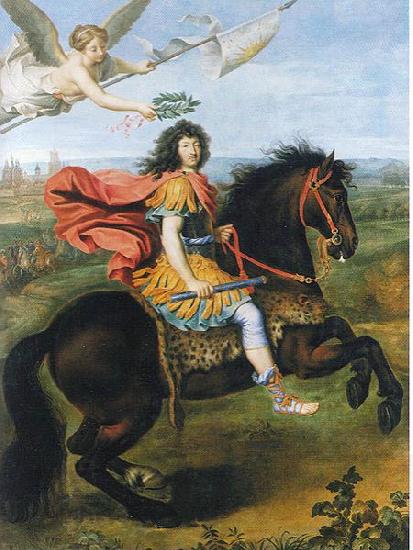 Pierre Mignard Louis XIV of France riding a horse China oil painting art
